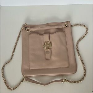 Tory Burch light oak chain Crossbody